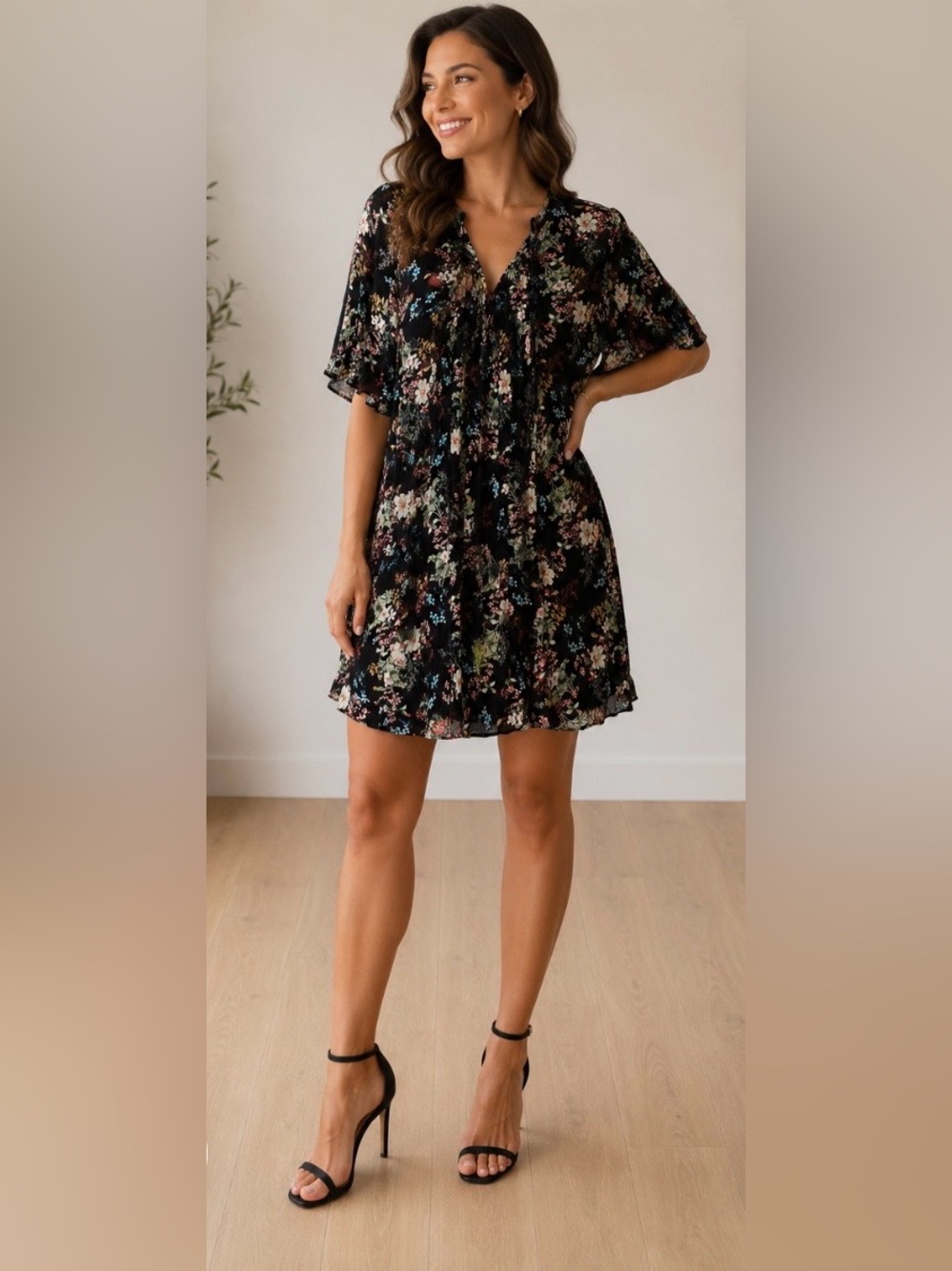 MNG Floral Dress (Size S)